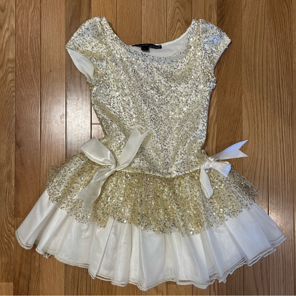 Dolls & Divas 6 gold Sequin Dress